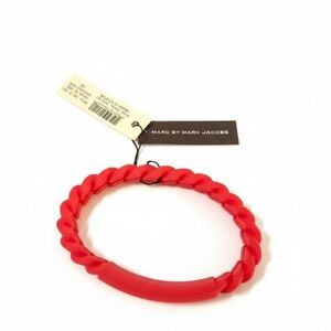 NWT Marc by Marc Jacobs Knockout Pink Silicone Chain Bracelet